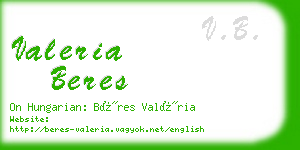 valeria beres business card